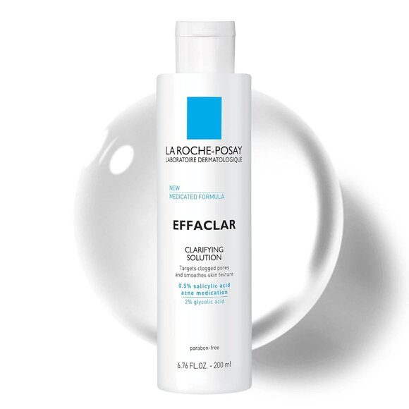 La Roche-Posay Effaclar Clarifying Solution Acne Toner for Oily Skin, Exfoliant - Picture 2 of 4